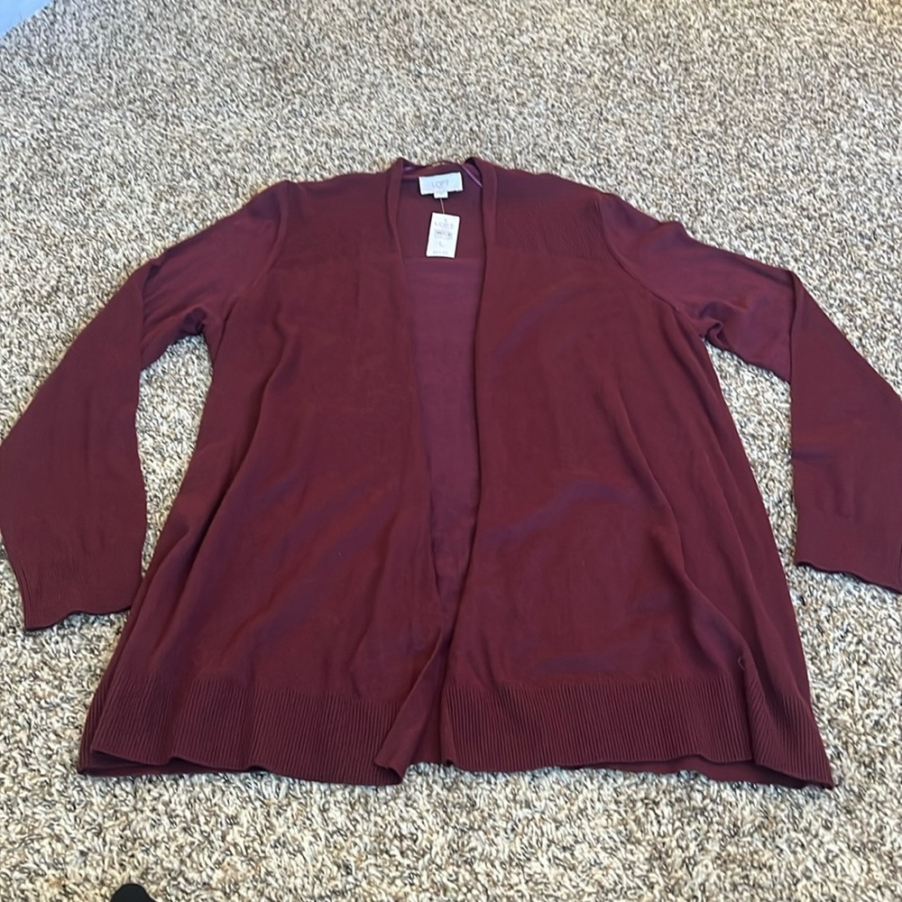 Maroon Loft Cardigan *Brand new with tags*